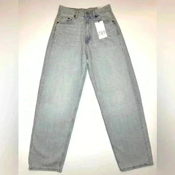 Zara Denim - Zara Womens Tailored Mid Waist Balloon Jeans Size- 0